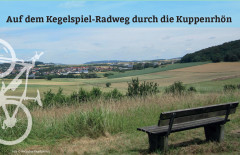 Kegelspiel-Radweg: Auf dem spannenden Kegelspiel-Radweg kann auf rund 30 Kilometern das Hessische Kegelspiel diagonal mit dem Fahrrad durchquert werden.